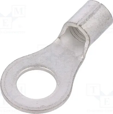 Produktbild von 2x Kabelschuh: Ring M8 für Leitungen Klemmverbindung 8mm2  Kupfer 33462 isoliert(n