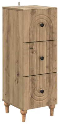 Immagine prodotto di vidaXL Comodino in rovere Artisan 33 x 34,5 x 90 cm in materiale derivato dal legno
