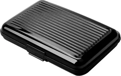 Produktbild von Famanu Kreditkartenhalter mit RFID-Schutz - 6 Fächer - Schwarz