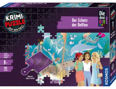 Produktbild von Krimi-Puzzle: Die drei !!! - Der Schatz der Delfine