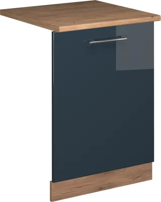 Zdjęcie produktu dla Panel przedni zmywarki Vicco Fame-Line Ciemnoniebieski wysoki połysk 60 cm , BP Dąb, Model 54845