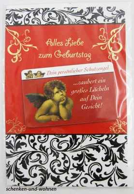 Produktbild von Geburtstagskarte Glückwunschkarte mit Schutzengelmotiv 51-4408
