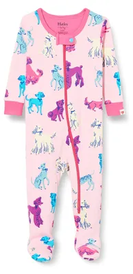 Productafbeelding van Hatley Baby-meisjes, pyjama met voetjes, gemaakt van biologisch katoen. Ideaal voor baby's en peuters