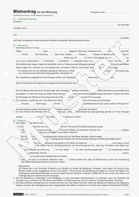 Productafbeelding van BRUNNEN 1025221 Formulier "Huurcontract voor woningen" A4
