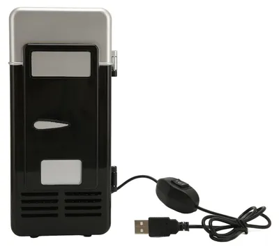 Zdjęcie produktu dla Przenośna lodówka USB, izolowana termicznie, mała i energooszczędna lodówka półprzewodnikowa o niskim poziomie hałasu, przeznaczona do użytku w samochodzie, kolor czarny