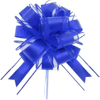 Imagen del producto de Cinta decorativa azul, de 25 cm, con tiras adhesivas, para envoltorios de regalo