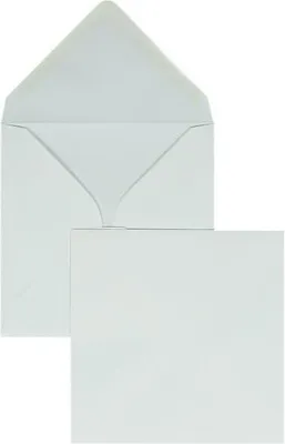 Produktbild von Briefumschläge 130x130mm 100g/qm gummiert VE=100 Stück weiß