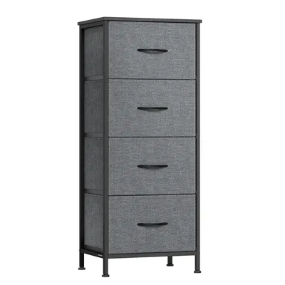 Produktbild von SONGMICS Kommode, Schrank, 4 Stoffschubladen, für Schlafzimmer, Flur, Wohnzimmer, grau
