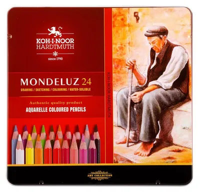 Produktbild von Aquarell- Buntstifte  24er Set im Metalletui