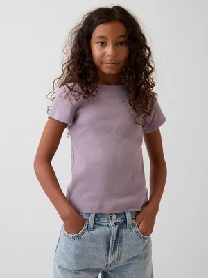 Produktbild von GAP Geripptes Kinder-T-Shirt XL