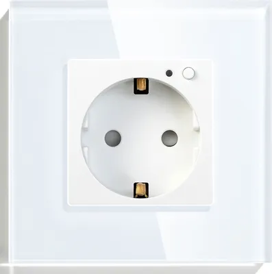 Produktbild von TUYA Smart ZigBee Steckdose + Rahmenglas RTX weiß