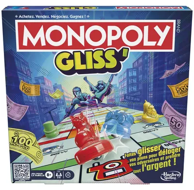 Produktbild von Gliss Brettspiel für Kinder Jugendliche und Erwachsene schnelles und unterhaltsames Gesellschaftsspiel für 2 bis 8 Spieler ab 267 mm x 267 mm x 1 mm