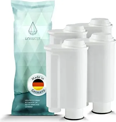 Zdjęcie produktu dla 4 filtry do wody, kompatybilne z ekspresami Saeco Phillips Intenza, Lavazza Gaggia, Espresso A Modo Mio oraz ekspresami automatycznymi, takimi jak oryginalne ekspresy Saeco CA6702/00