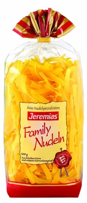 Image de Jeremias Family tagliatelles 8 mm aux œufs frais 500g paquet de 4