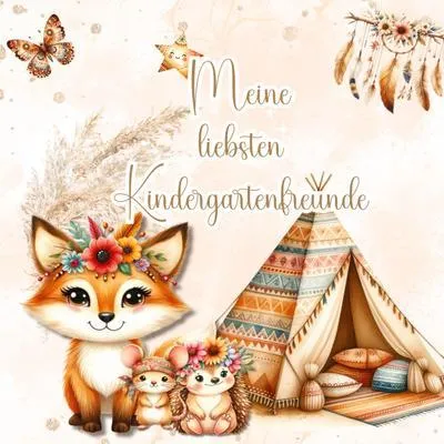 Immagine prodotto di Meine liebsten Kindergartenfreunde - ein Freundebuch zum Ausfüllen und Ausmalen