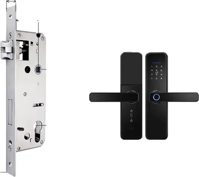 Obrázek produktu pro Inteligentní biometrický zámek dveří, ovládání pomocí aplikace WiFi, více možností odemykání, 4585