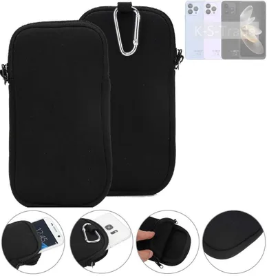 Produktbild von K-S-Trade Neopren-Hülle Handyhülle kompatibel mit Cubot P80 Schutzhülle Neoprenhülle Sleeve Schutz-Hülle Gürtel Tasche Case Holster Handytasche