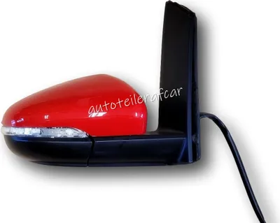 Produktbild von Außenspiegel Spiegel rechts elektrisch für Für VW TOURAN 1T3 2010 - 2015 rot LY3D