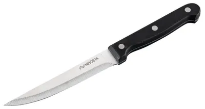 Steakmesser 21 cm, rostfreier Stahl, schwarz/silber