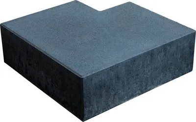 Produktbild von Beton Blockstufe mit Fase 90° anthrazit 50/50 cm x 35 cm x 16 cm