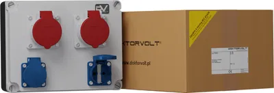Immagine prodotto di Distributore di potenza 2x16A 2x230V Distributore di potenza da cantiere Doktorvolt FRED 2152