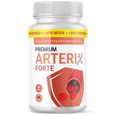 Produktbild von Premium Arterix Forte Kapseln | Für dein Wohlbefinden | Gute Verträglichkeit | 60 Kapseln