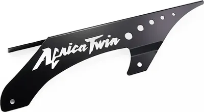 Productafbeelding van Kettingschutbeschermer, compatibel met Honda XRV 650 Africa Twin, logo zwart