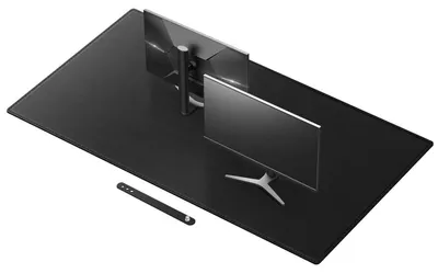 Produktbild von Schreibtischunterlage 160 x 80 cm Schwarz XXL Gaming Mauspad in Lederoptik