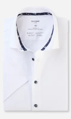 Produktbild von Olymp Hemd Weiß Modern Fit Uni Baumwolle
