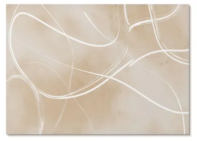 Zdjęcie produktu dla PLAKAT – 42 x 29 cm (A3) – Afterimage – harmonijne linie, delikatne kolory, spokój – dekoracja ścienna do salonu, sypialni i przedpokoju, nowoczesny plakat, bez ramy