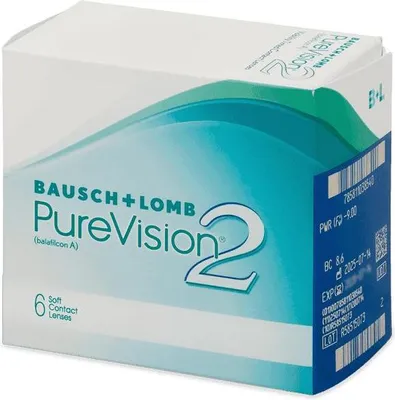 Zdjęcie produktu dla Soczewki PUREVISION 2 HD 6 szt. Moc: -5,25