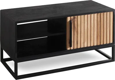 Produktbild von Garderobenbank 88x45cm 'Namibia' Eiche & Mango schwarz