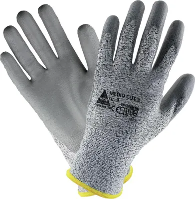 Produktbild von Schnittschutzhandschuh Medio Cut3,PU-besch.Gr.9