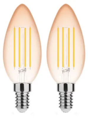 Produktbild von Modee E14 LED Filamentlampe 4W 360lm 1800K Warmweiß 2 Stück