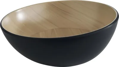 Produktbild von APS Frida Schale Holzoptik/schwarz, Inhalt: 1,00 Liter, ø: 215 mm