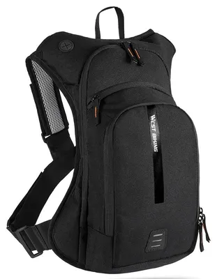 Produktbild von Fahrradrucksack - 10L Rucksack - Leicht - Atmungsaktiv - Reflektierend - Für Radfahren Laufen Wandern - Trinksystem-Kompatibel