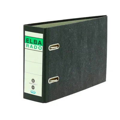Image de ELBA 100202209 rado A5 horizontal Classeur noir marbré Carton 7,5 cm DIN A5 horizontal