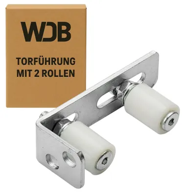 Obere Torführung, verstellbar, verzinkter Stahl, 2 Rollen, 150 mm