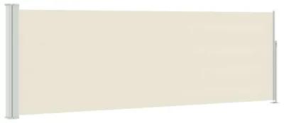 Image de vidaXL Marquise latérale extensible 100x300 cm Crème