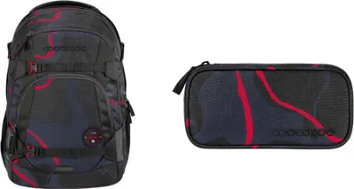 Produktbild von Coocazoo Schulrucksack 2tlg.-Set Lava Lines