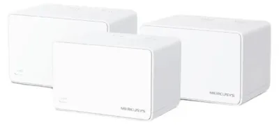 Produktbild von Mercusys AX3000 Whole Home Mesh WiFi 6 System, Weiß, Intern, Mesh-System, 650 m², Dual-Band (2,4 GHz/5 GHz), Wi-Fi 6 (802.11ax)