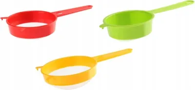 Immagine prodotto di Filtro in plastica con manico 6,8 cm PRACTICO plastica mix colori