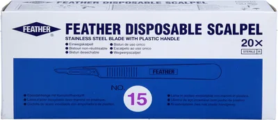 Produktbild von Skalpelle Einmal Fig. 15 Feather, 20 St