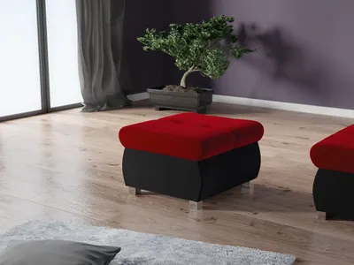 Obrázek produktu pro Taburetka ABEL 1 - černá / červená