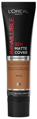 Produktbild von L'Oréal Paris - Infallible 32H Matte Cover Foundation - 330 Neutral Undertone