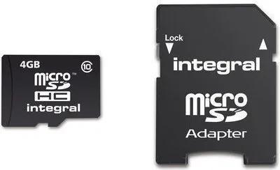 Produktbild von Integral INMSDH4G10-20V2, 4 GB, UHS-I, Class 1 (U1)