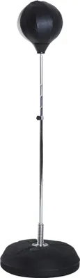 Produktbild von Box-Set mit Punchingball, höhenverstellbar, inkl. Boxhandschuhe, 126-144cm, Schwarz