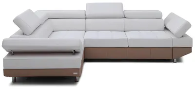Produktbild von Ecksofa Wohnlandschaft Moderne Sofa Eck Couch Garnitur Design Polster 100% Leder