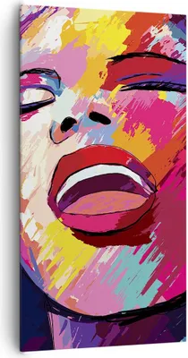 Produktbild von Bild auf Leinwand - Leinwandbild - Frau Abstraktion - 65x120cm - Wand Bild - Wanddeko - Wandbilder - Leinwanddruck - Bilder - Kunstdruck - Wanddekoration - Leinwand bilder - Wandkunst - PA65x120-4019