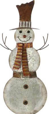 Produktbild von Metallfigur 'Schneemann' Gartendeko Winter Deko Dekoration Skulptur